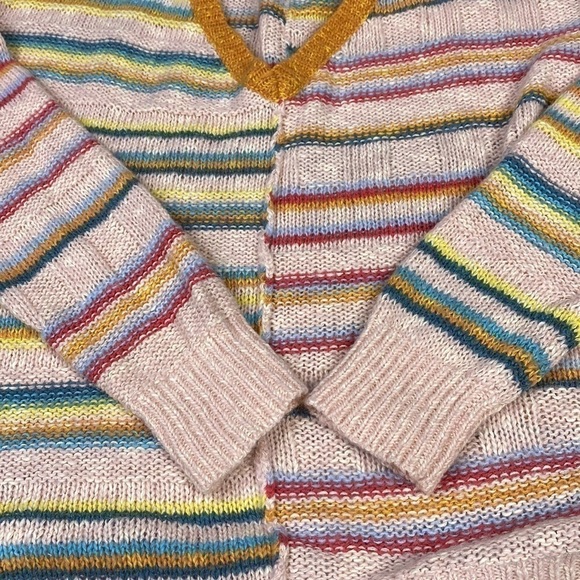 Sundance Symphony Stripes Sweater Size Medium Multicolor Oversized - Picture 5 of 5